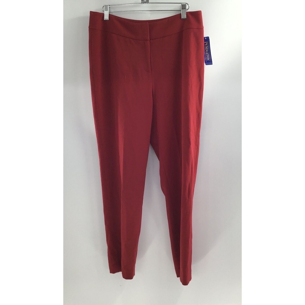 Pendleton Women's Maroon Straight Leg Dress Pants - Size 10 NWT!! MSRP. …